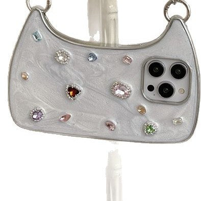The Sparkle Handbag Phone Case | Gemstone Statement Design