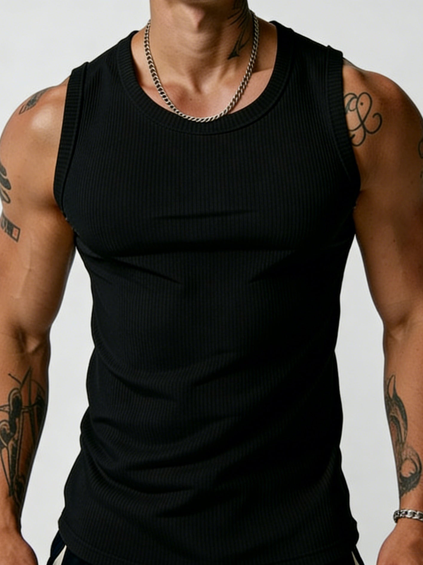 Men's Ribbed Tank Top | Performance Gym Vest | KOVA