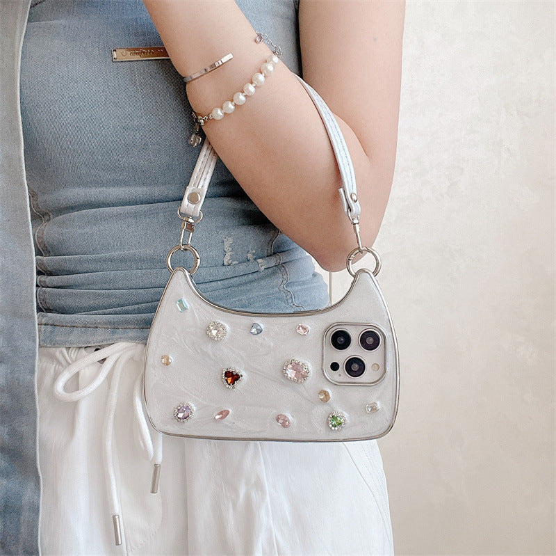 The Sparkle Handbag Phone Case | Gemstone Statement Design