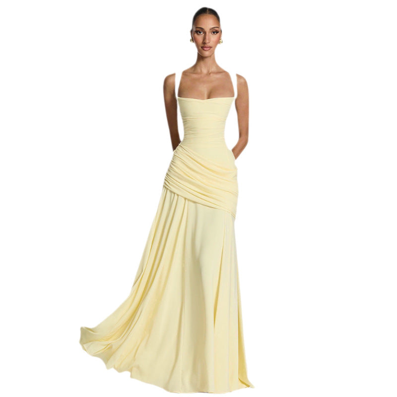 Women's Sleeveless Flared Slip Dress | Fitted Waist | KOVA