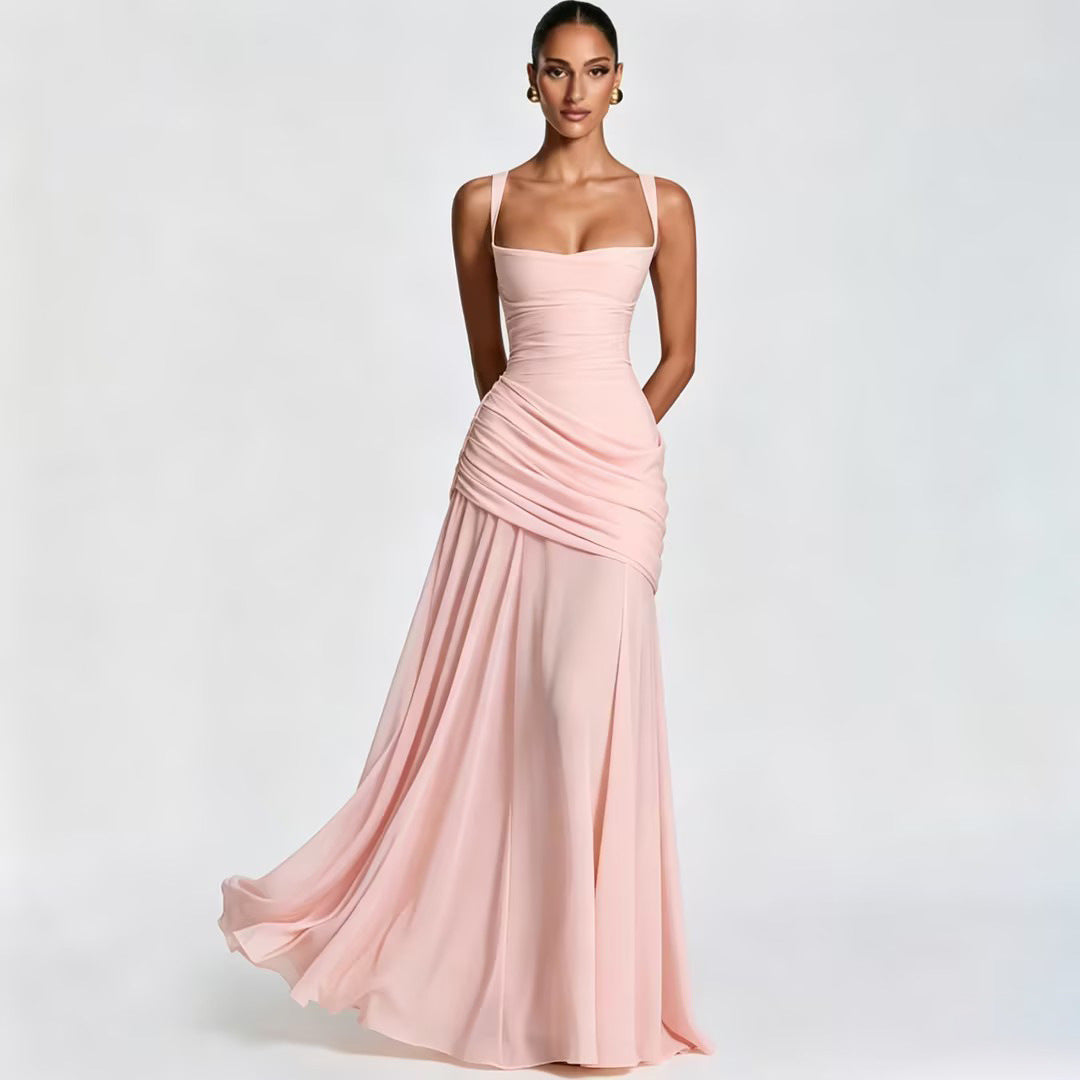 Women's Sleeveless Flared Slip Dress | Fitted Waist | KOVA