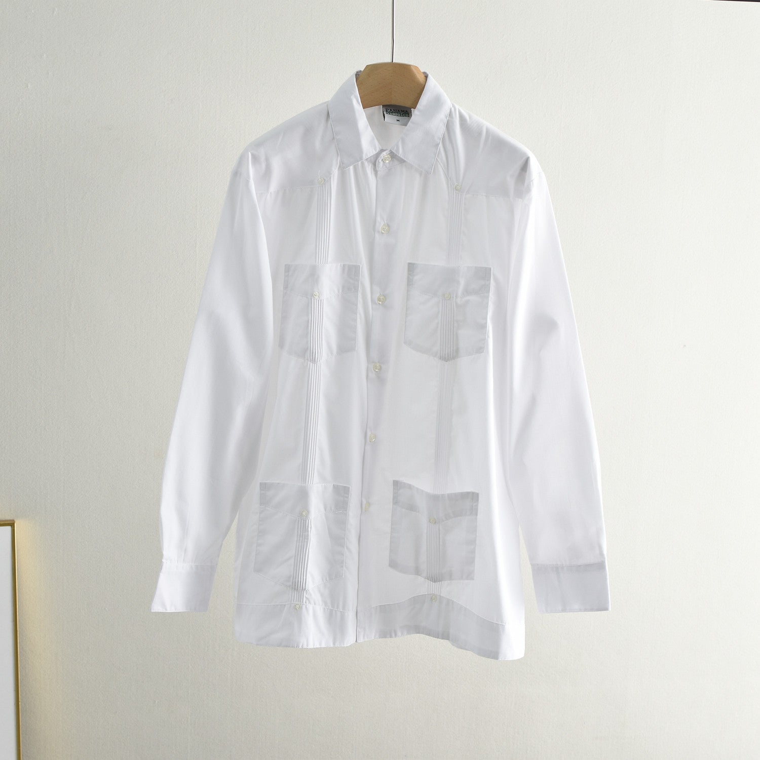 Men's White Patchwork Shirt | KOVA