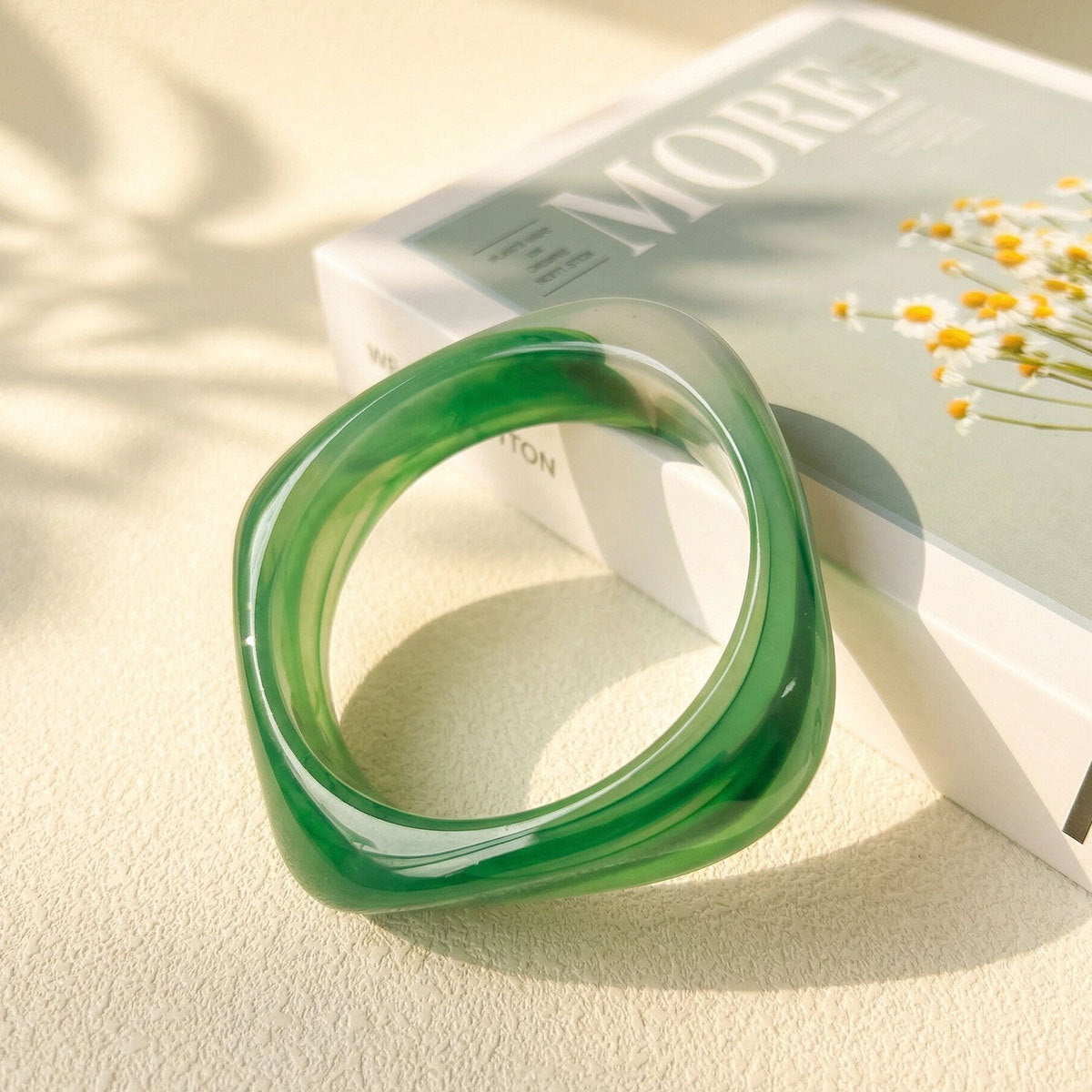 The Gradient Geometric Bracelet | Modern Resin Design