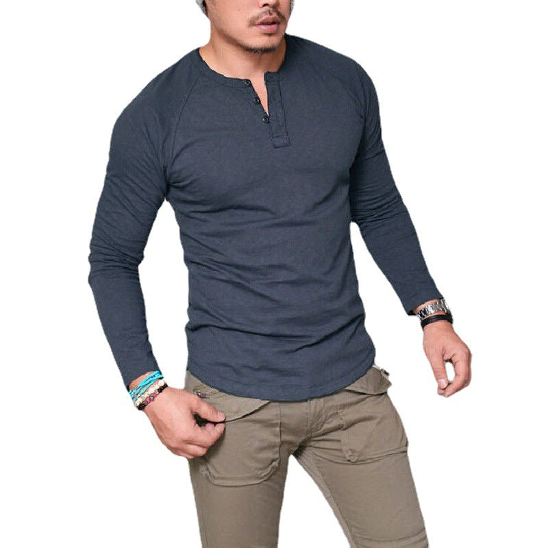 Men's Long Sleeve Cotton T-Shirt | Crew Neck | KOVA