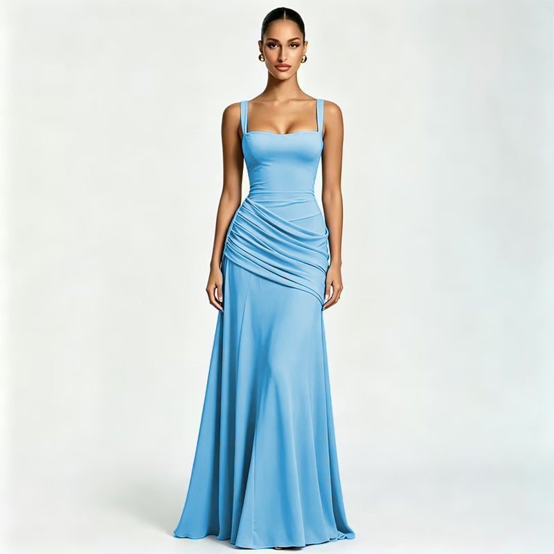 Women's Sleeveless Flared Slip Dress | Fitted Waist | KOVA