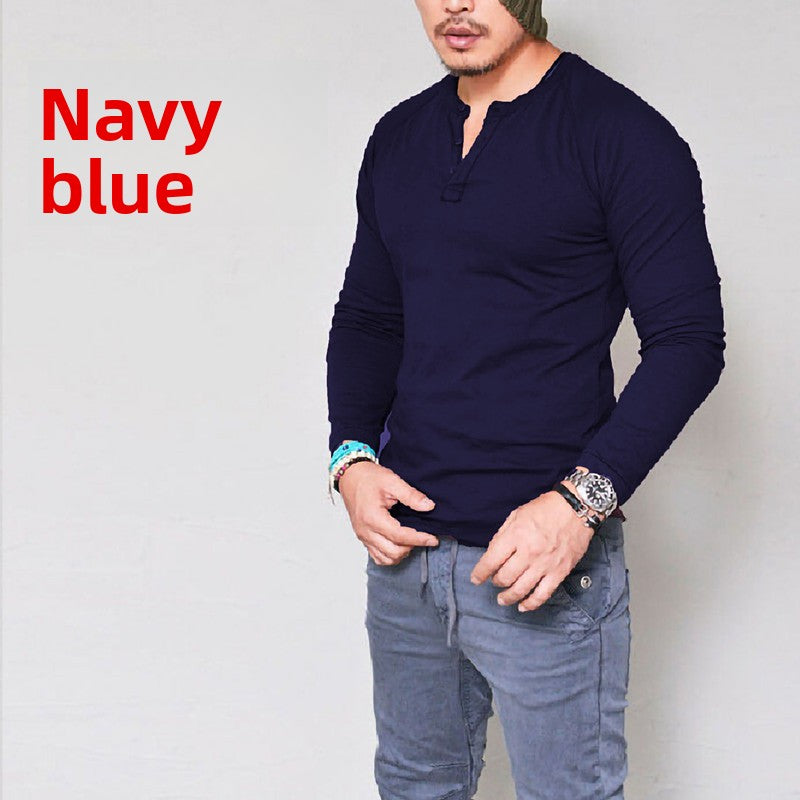 Men's Long Sleeve Cotton T-Shirt | Crew Neck | KOVA