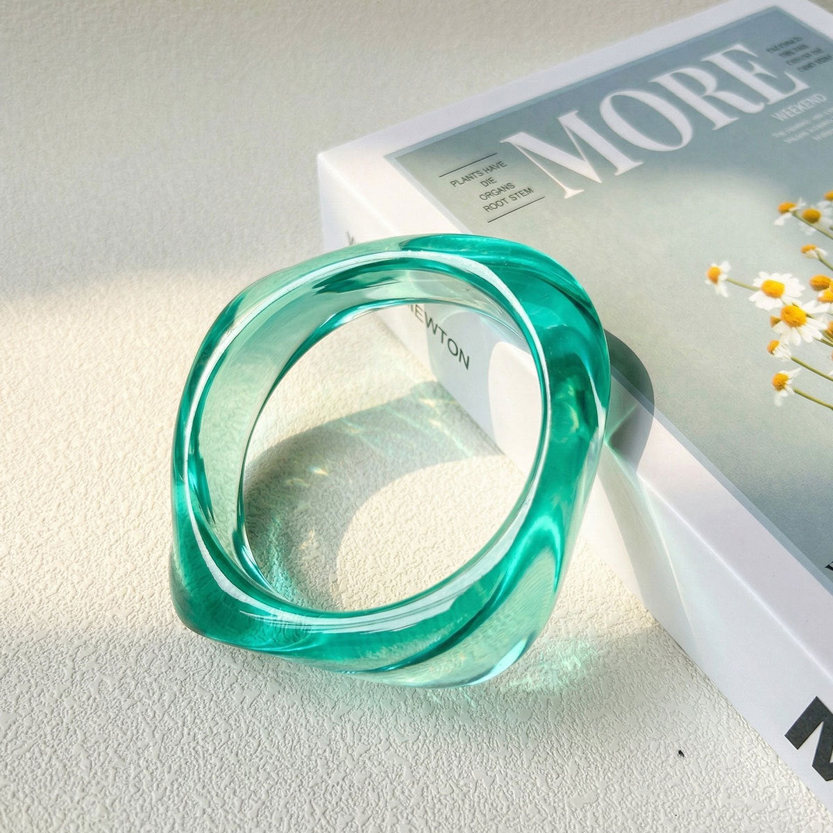 The Gradient Geometric Bracelet | Modern Resin Design