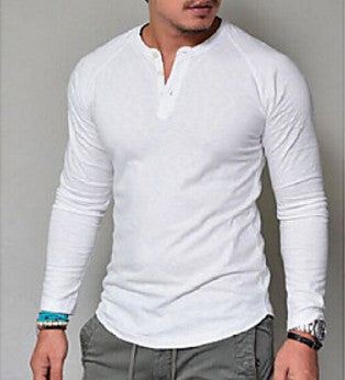Men's Long Sleeve Cotton T-Shirt | Crew Neck | KOVA
