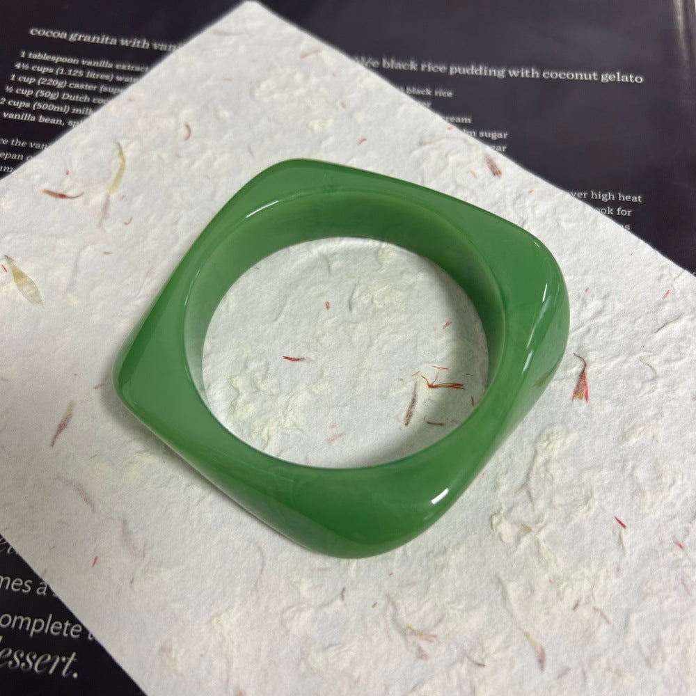 The Gradient Geometric Bracelet | Modern Resin Design
