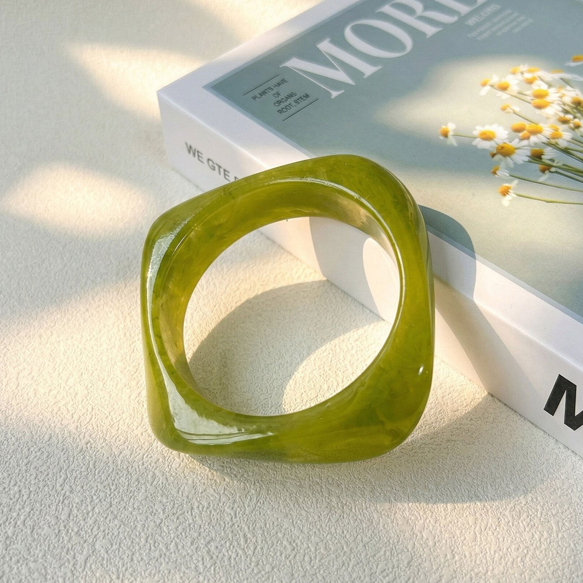 The Gradient Geometric Bracelet | Modern Resin Design