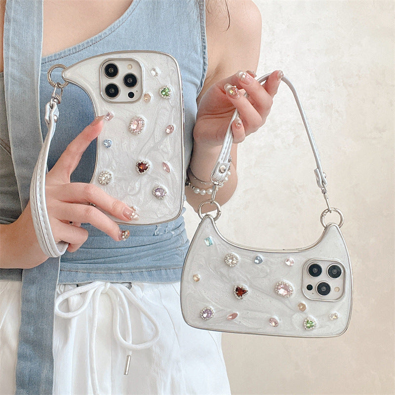 The Sparkle Handbag Phone Case | Gemstone Statement Design