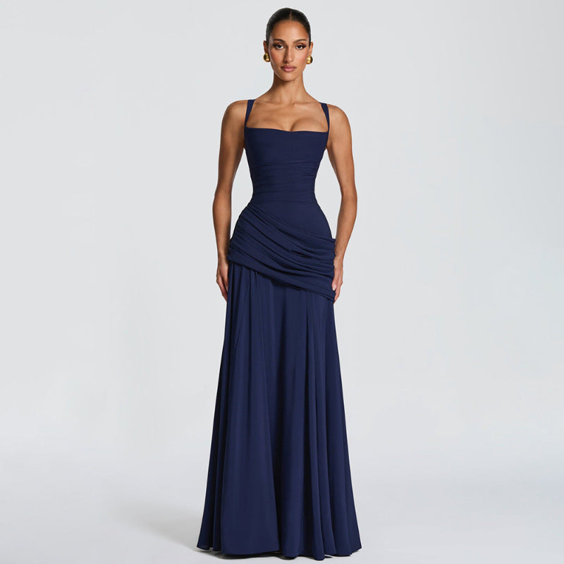 Women's Sleeveless Flared Slip Dress | Fitted Waist | KOVA