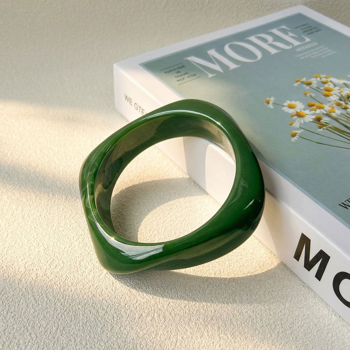 The Gradient Geometric Bracelet | Modern Resin Design