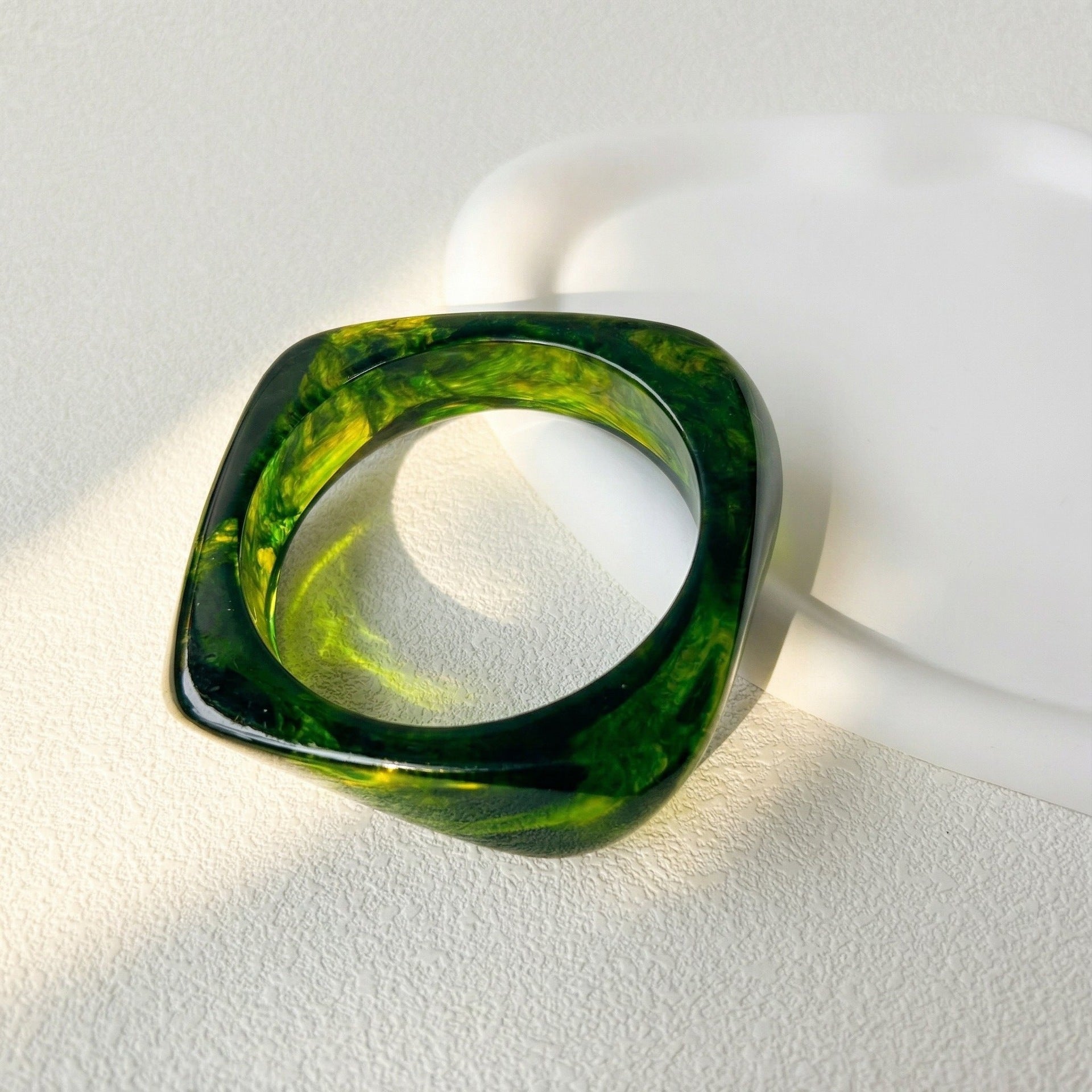 The Gradient Geometric Bracelet | Modern Resin Design