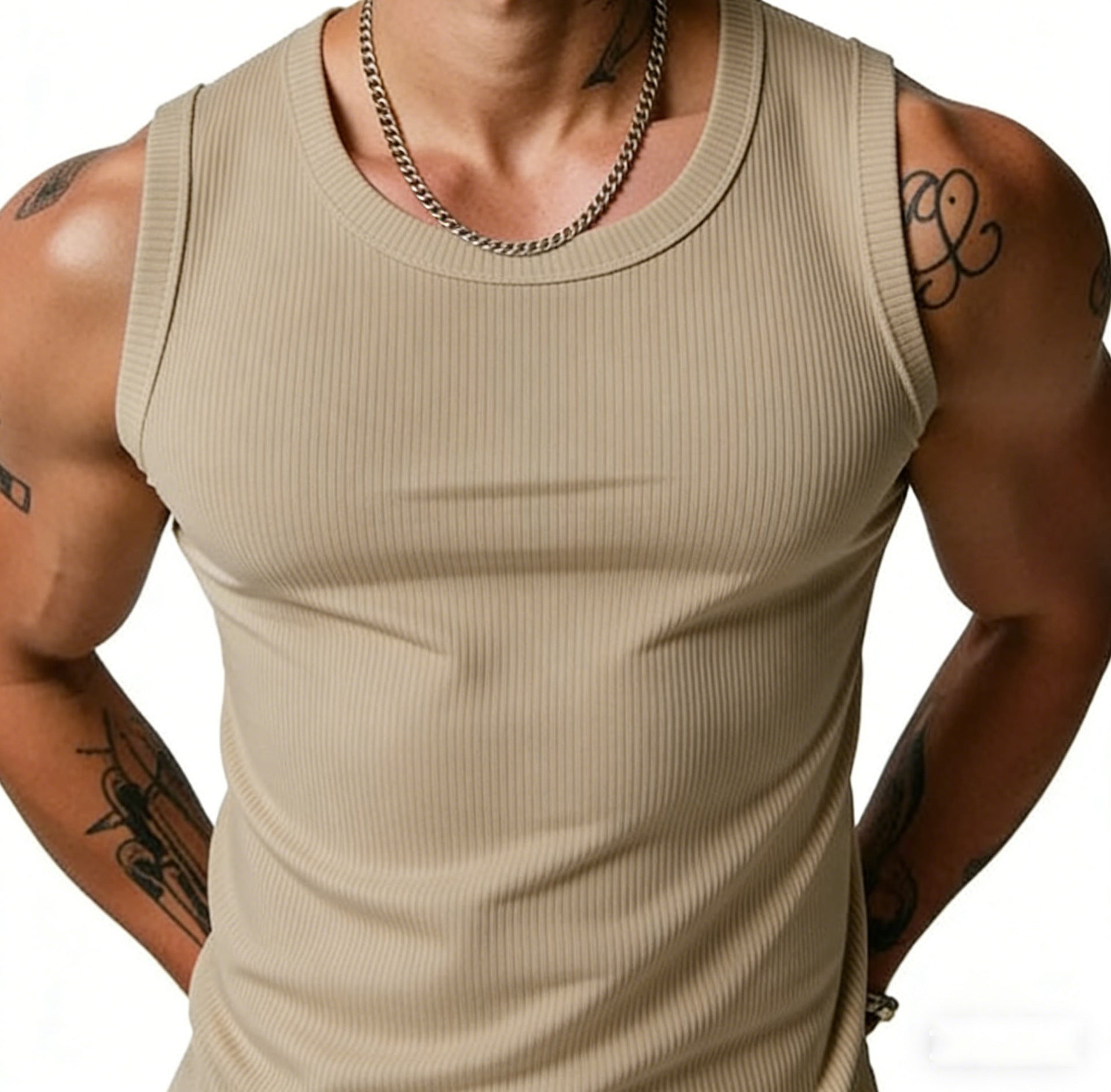 Men's Ribbed Tank Top | Performance Gym Vest | KOVA